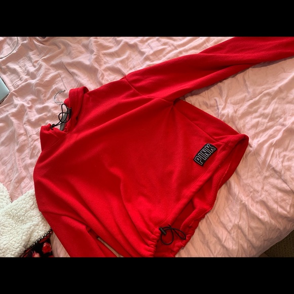 PInk red crop sweater - Picture 1 of 1